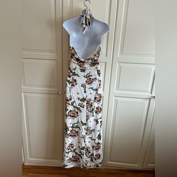 Agua bendita beck vareena floral halter maxi dress Size L, Vacation Summer - Picture 9 of 15